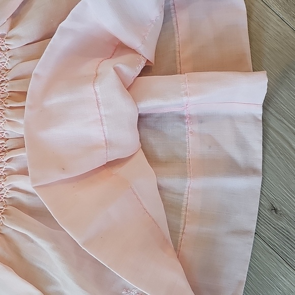 Vintage Sarah Louise English Wool Blend Baby Girls Pink Dress, 6-12 Months - Picture 7 of 15